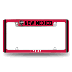 New Mexico Lobos Alternate Design All Over Chrome Frame