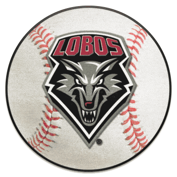 New Mexico Lobos Baseball Rug - 27in. Diameter