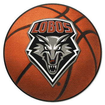 New Mexico Lobos Basketball Rug - 27in. Diameter