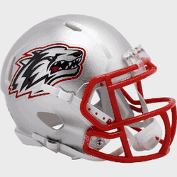 New Mexico Lobos NCAA Mini Speed Football Helmet Matte Gray
