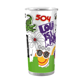 New Orleans 20oz Native Powder Coat Tumbler