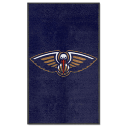 New Orleans Pelicans 3X5 High-Traffic Mat with Durable Rubber Backing - Portrait Orientation