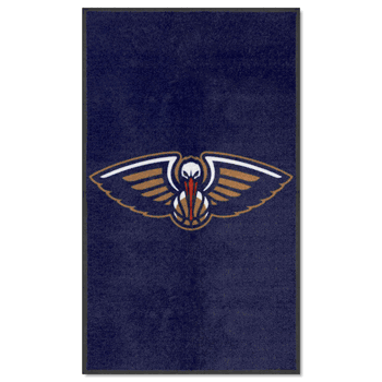 New Orleans Pelicans 3X5 High-Traffic Mat with Durable Rubber Backing - Portrait Orientation