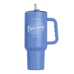 New Orleans Pelicans 40oz Retro Script Powder Coat Tumbler