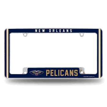 New Orleans Pelicans Alternate Design All Over Chrome Frame
