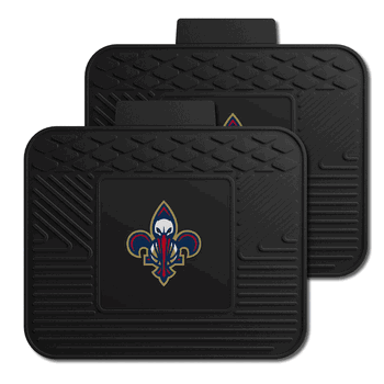 New Orleans Pelicans Back Seat Car Utility Mats - 2 Piece Set