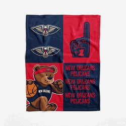 New Orleans Pelicans NBA Domino Swaddle Blanket 40x50 inches