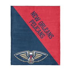 New Orleans Pelicans NBA Halftone Silk Touch Throw Blanket 46x60 inches