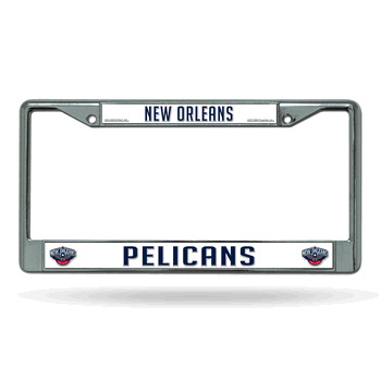 New Orleans Pelicans Standard Chrome Frame with Plastic Inserts 12