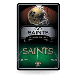 New Orleans Saints  11" x 17" Home Decor Sign