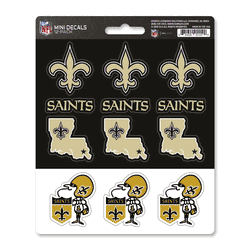 New Orleans Saints 12 Count Mini Decal Sticker Pack