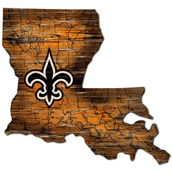 New Orleans Saints 12" Mini Roadmap State Sign
