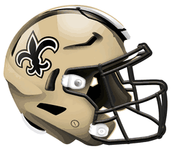 New Orleans Saints 12in Authentic Helmet Sign