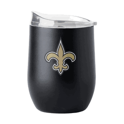 New Orleans Saints 16oz Flipside Powder Coat Curved Beverage