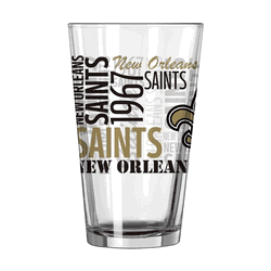 New Orleans Saints 16oz Spirit Pint Glass