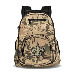 New Orleans Saints 19" Premium Laptop Backpack, Camo