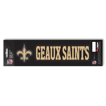 New Orleans Saints 2 Piece Team Slogan Decal Sticker Set