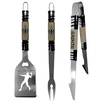 New Orleans Saints 3 pc Tailgater BBQ Tools