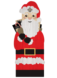 New Orleans Saints 31" Santa Leaner