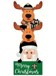 New Orleans Saints 31" Santa Stack Leaner