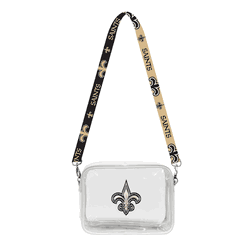New Orleans Saints 3D Logo Clear Fanny Fan Purse