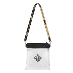 New Orleans Saints 3D Logo Clear Satchelette
