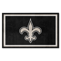New Orleans Saints 4ft. x 6ft. Plush Area Rug