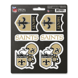 New Orleans Saints 6 Count Mini Decal Sticker Pack