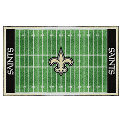 New Orleans Saints 6 ft. x 10 ft. Plush Area Rug