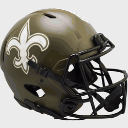 New Orleans Saints  Authentic Speed Full Size Football Helmet SALUTE TO SERVICE