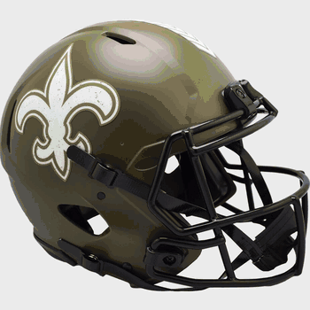 New Orleans Saints  Authentic Speed Full Size Football Helmet SALUTE TO SERVICE