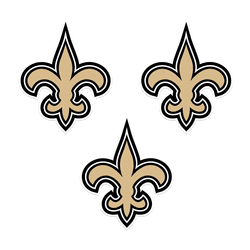 New Orleans Saints Auto Decal 3 Pack