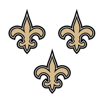 New Orleans Saints Auto Decal 3 Pack