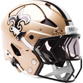New Orleans Saints Axiom Authentic Full Size Football Helmet