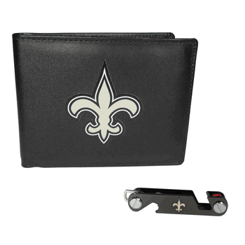 New Orleans Saints Bi-fold Wallet & Key Organizer