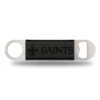 New Orleans Saints Black Laser Engraved Bar Blade