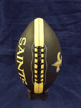 New Orleans Saints Black Matte Full Size Football