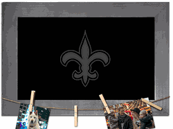 New Orleans Saints Blank Chalkboard with frame & clothespins 11x19 Sign