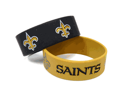 New Orleans Saints Bracelets 2 Pack Wide