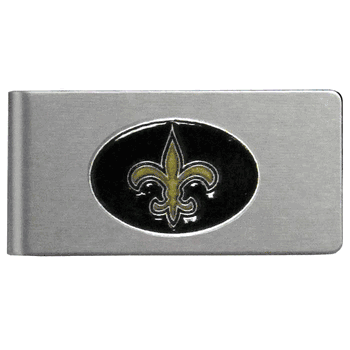 New Orleans Saints Brushed Metal Money Clip