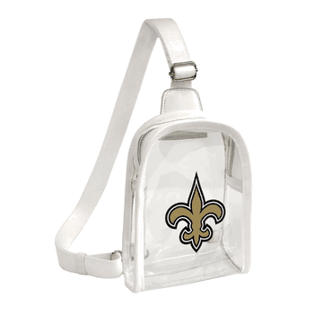 New Orleans Saints Clear Mini Sling Stadium Bag