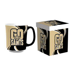 New Orleans Saints Coffee Mug 14oz Ceramic with Matching Box