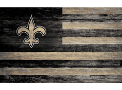 New Orleans Saints Distressed Flag 11x19