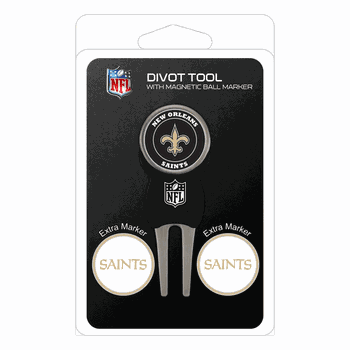 New Orleans Saints Divot Tool Pack - Signature tool w/ 3 markers