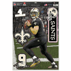 New Orleans Saints Drew Brees Decal 11x17 Multi Use