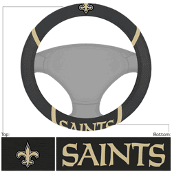 New Orleans Saints Embroidered Steering Wheel Cover