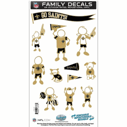 New Orleans Saints Family Decal Set Medium