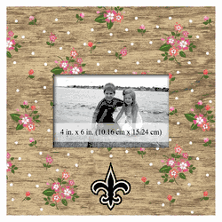 New Orleans Saints Floral 10x10 Frame