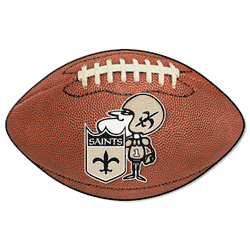 New Orleans Saints Football Rug - 20.5in. x 32.5in., NFL Vintage