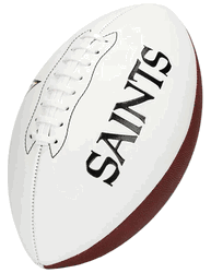 New Orleans Saints Franklin NFL Team Signature Autograph White Panel Football